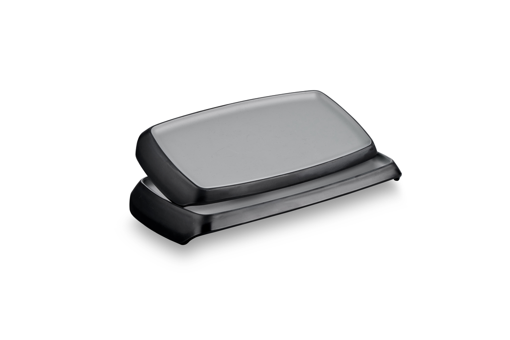 Melamine 12.5”Rectangular plate Black & Gray