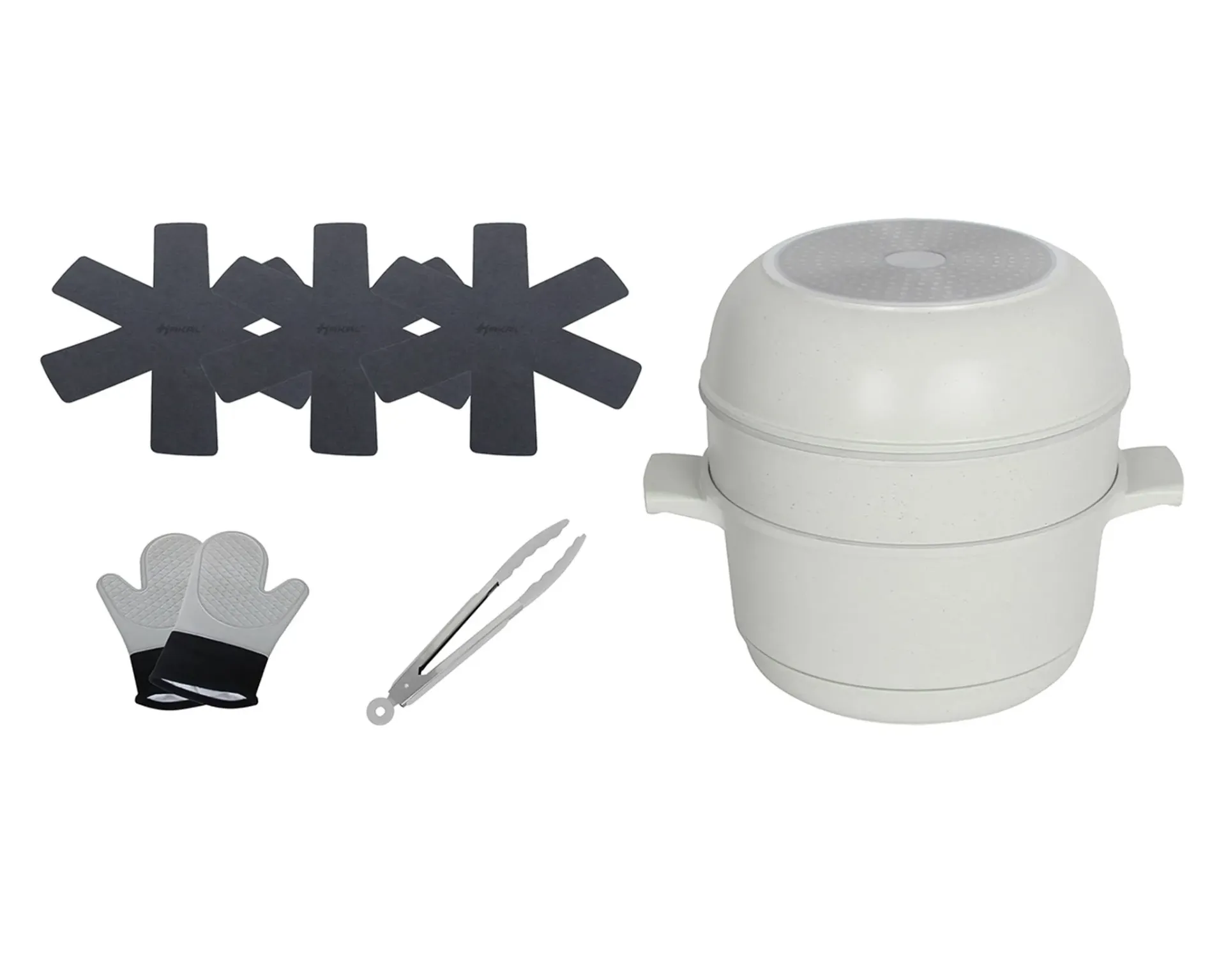 7 in 1 Casserole Set White