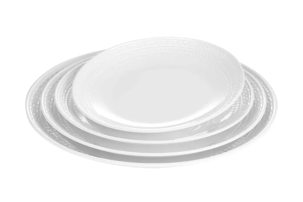 [HAMPVER-14W] Melamine plate - Round - Ver design - 14 inch