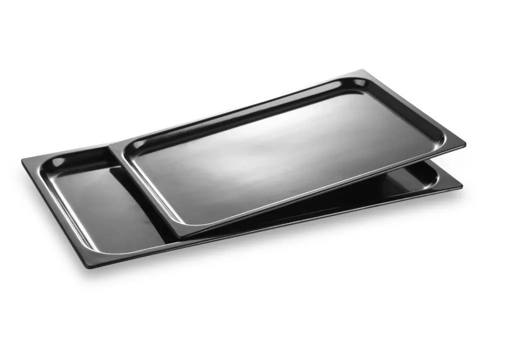 [HAMP-5333FLB] Melamine plate - Rectangle - Black - 53*33cm