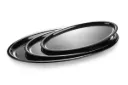 Melamine plate - Oval - Black - 28 inch