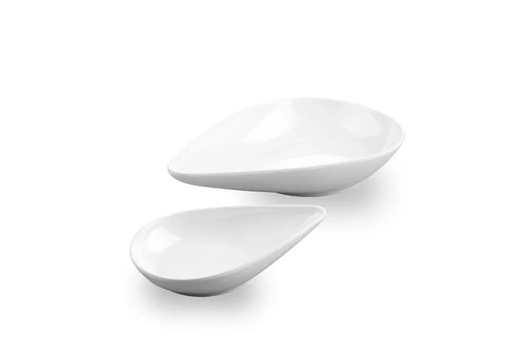 [HAMP2020-7W] Melamine teardrop - White - 7 inch