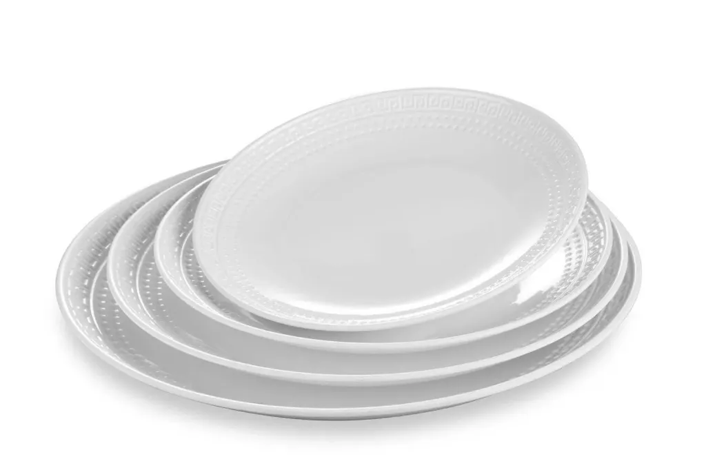 Melamine plate - Round - Ver design - 8 inch