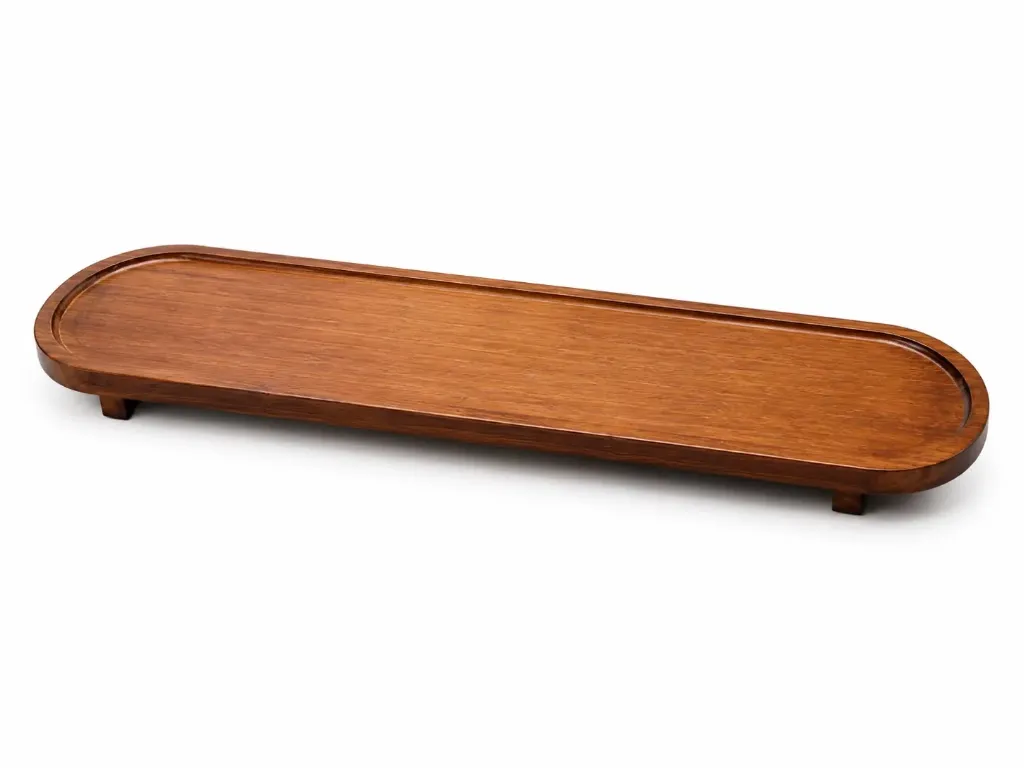 Dark Wooden Serving Plate - Oval - 90cm