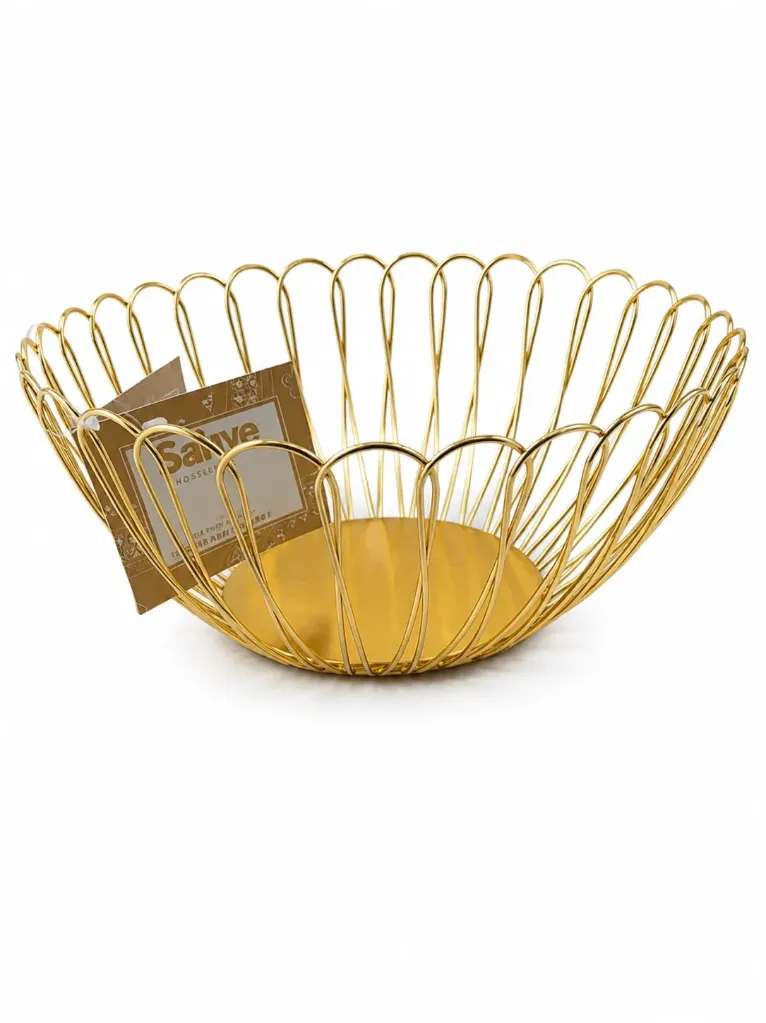 Fruit/Bread Basket - Gold